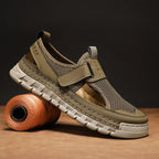 (⏳53% OFF)Men's Mesh Fisherman Sandals – Hook & Loop, Non-Slip for Wading & Fishing