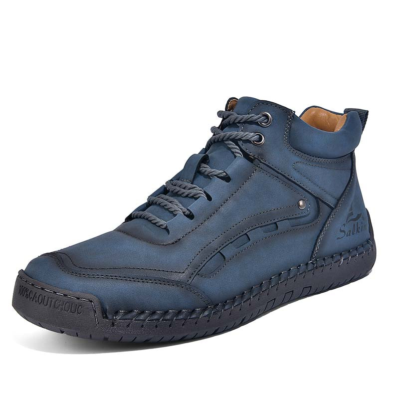 Men‘s Orthopedic Walking Boots-Slip On in Seconds; Built-in Arch Support; Wide Toe; Stable Every Step