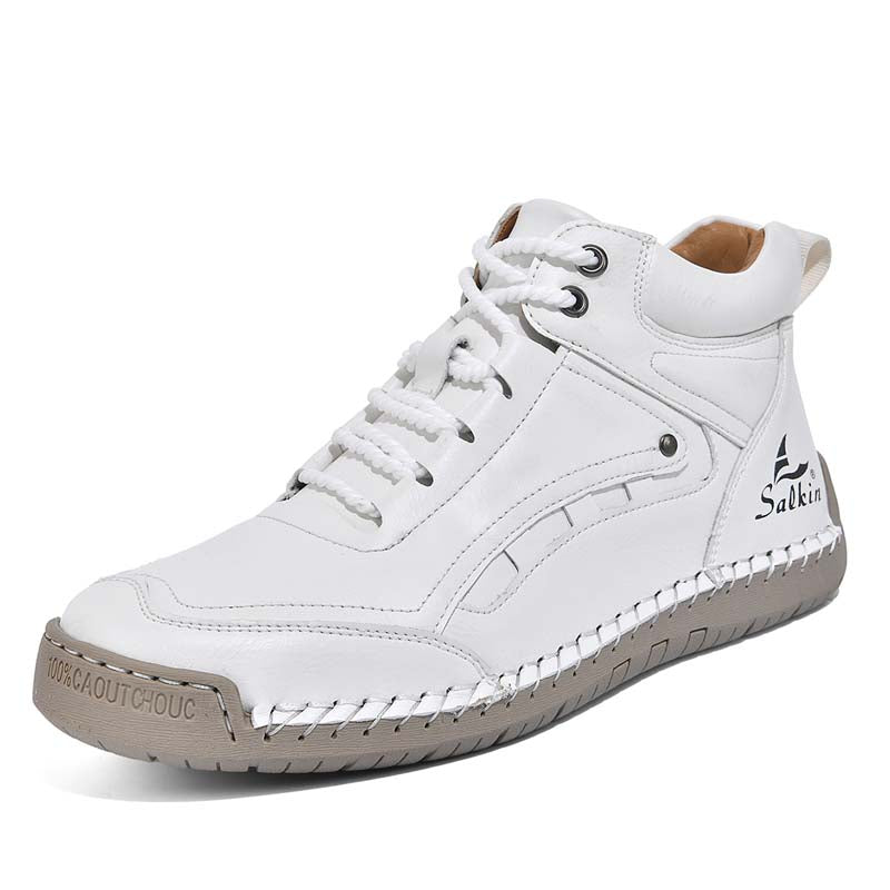 Men‘s Orthopedic Walking Boots-Slip On in Seconds; Built-in Arch Support; Wide Toe; Stable Every Step