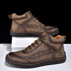 Men‘s Orthopedic Walking Boots-Slip On in Seconds; Built-in Arch Support; Wide Toe; Stable Every Step