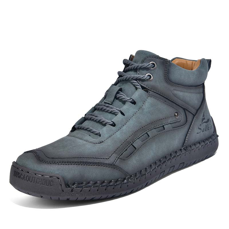 Men‘s Orthopedic Walking Boots-Slip On in Seconds; Built-in Arch Support; Wide Toe; Stable Every Step