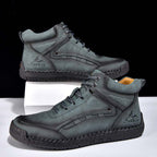 Men‘s Orthopedic Walking Boots-Slip On in Seconds; Built-in Arch Support; Wide Toe; Stable Every Step