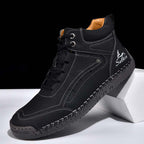 Men‘s Orthopedic Walking Boots-Slip On in Seconds; Built-in Arch Support; Wide Toe; Stable Every Step
