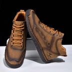 Men‘s Orthopedic Walking Boots-Slip On in Seconds; Built-in Arch Support; Wide Toe; Stable Every Step