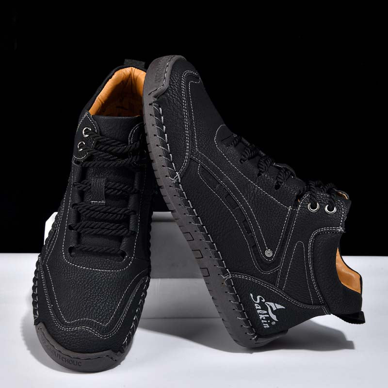 Men‘s Orthopedic Walking Boots-Slip On in Seconds; Built-in Arch Support; Wide Toe; Stable Every Step