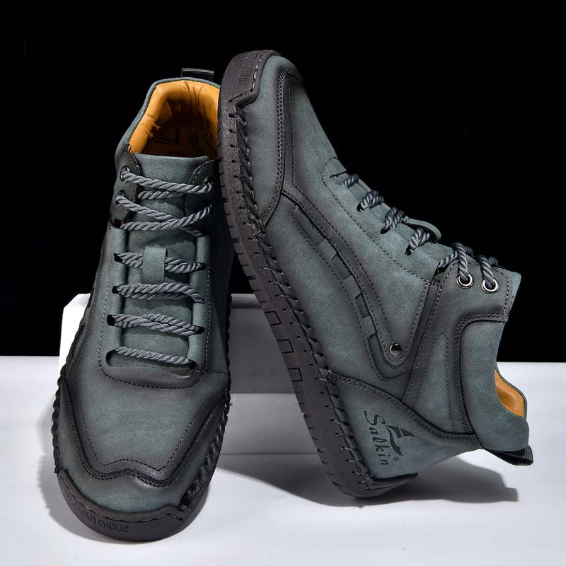 Men‘s Orthopedic Walking Boots-Slip On in Seconds; Built-in Arch Support; Wide Toe; Stable Every Step