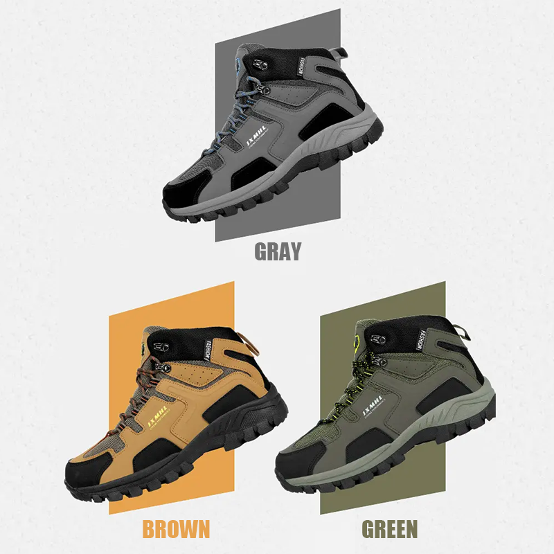 (⏰ Limited Time Sale 70% OFF 🔥) Men's Waterproof Hiking Boots - Breathable Quick-Dry Upper,Mountain Trekking & Outdoor Adventures | All-Terrain Grip & Abrasion-Proof