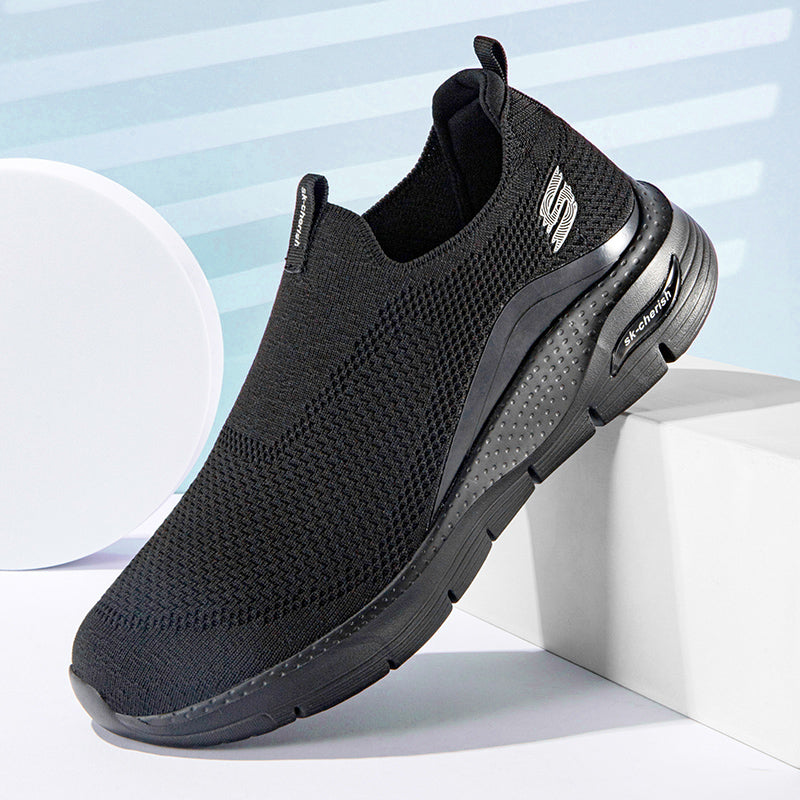 （🔥Big-Brand Comfort – 70% OFF Sale🔥）Men’s Wide Orthopedic Comfort Work Shoes – Lightweight Arch Support for Walking & Casual Wear