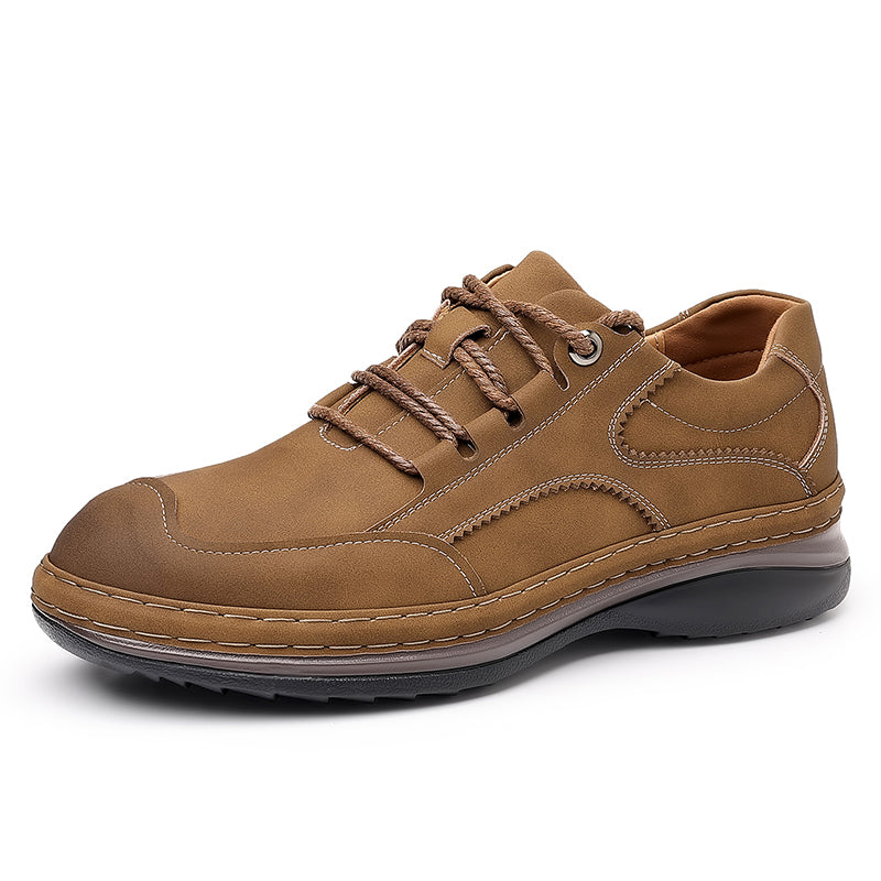 (⏰ Limited Time Sale 70% OFF 🔥) Men’s Premium Leather Lace-Up Shoes – Business to Travel Comfort | Shock-Absorbing, Wide Fit, All-Day Support