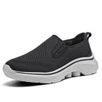 Men‘s’ Slip-On Running Walking Shoes - Zero Laces Comfort, Non-Slip Traction & Cushioned Support
