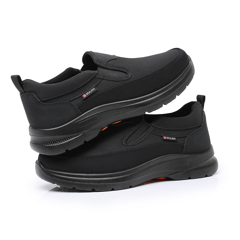 Men's Slip-On Breathable Running Shoes with Arch Support Walking Sneakers