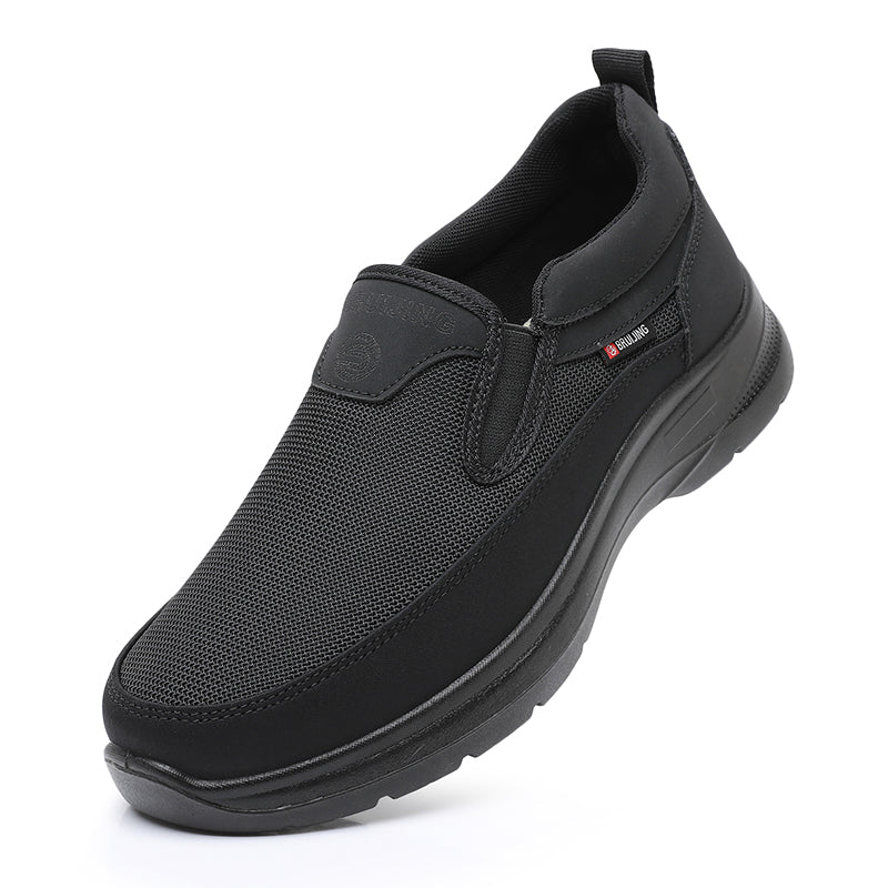 Men's Slip-On Breathable Running Shoes with Arch Support Walking Sneakers