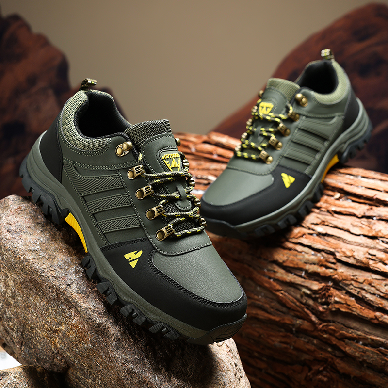 (💥Hot-Selling : 70% OFF Sale!🔥) Men’s Leather Hiking & Outdoor Shoes – Orthopedic Comfort, Non-Slip, Lightweight, Breathable, Durable 3 Years