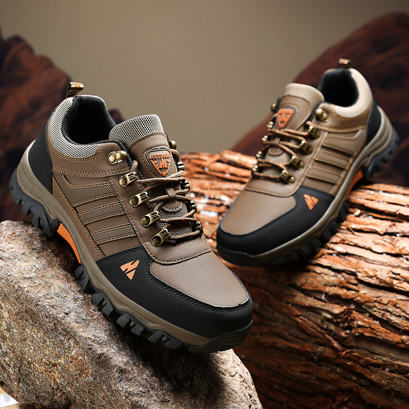 (💥Hot-Selling : 70% OFF Sale!🔥) Men’s Leather Hiking & Outdoor Shoes – Orthopedic Comfort, Non-Slip, Lightweight, Breathable, Durable 3 Years
