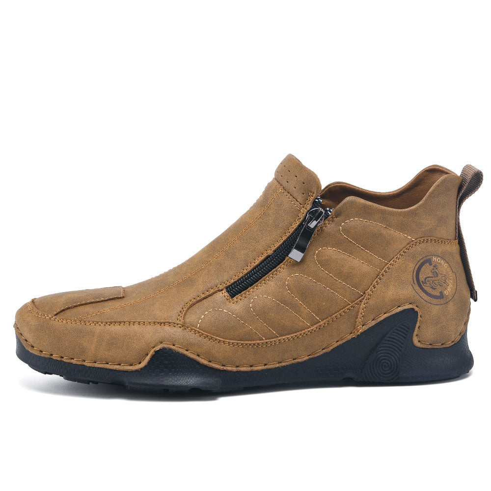 🔥Last Day Promotion 70% OFF 🎁 -Men's Waterproof Orthopedic Walking Shoes, Improve Posture, Pain Free, Easy On Off, For Riding Driving and Daily Commutes
