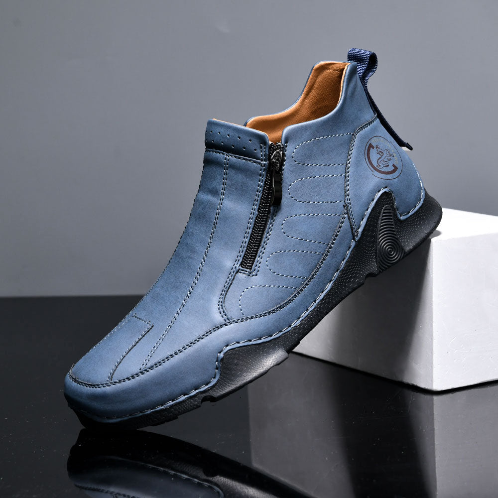 🔥Last Day Promotion 70% OFF 🎁 -Men's Waterproof Orthopedic Walking Shoes, Improve Posture, Pain Free, Easy On Off, For Riding Driving and Daily Commutes