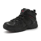 (🔥Last Day Promotion 70% OFF 🎁) Men’s Leather Hiking and Work Boots, Waterproof Lightweight Orthopedic Comfort, Slip Resistant Anti Puncture, Shock Absorbing Arch and Ankle Support, for Wet Trails Construction and Long Walks