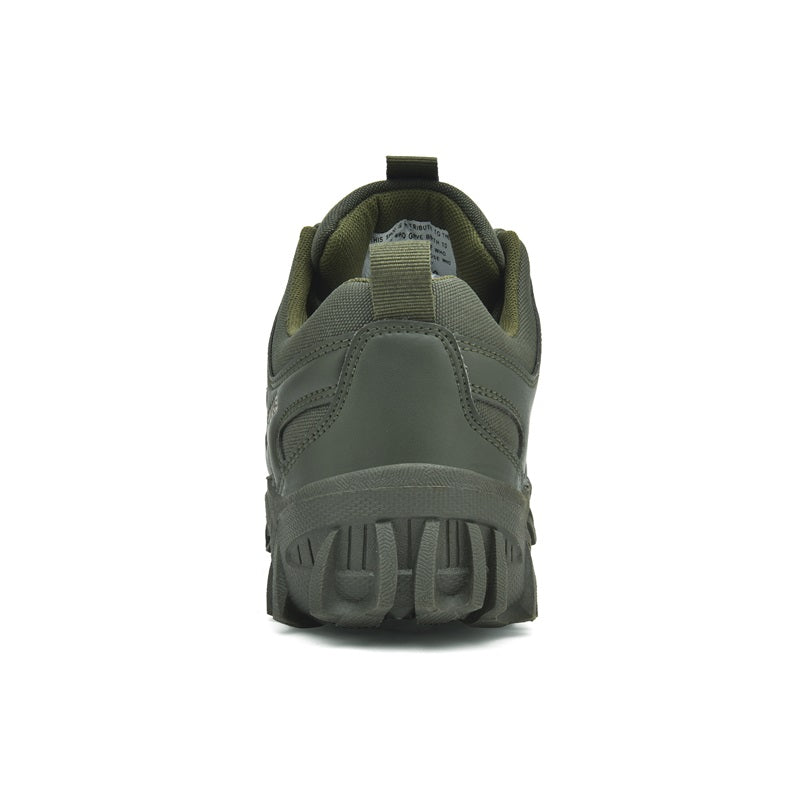 Men’s Lightweight Hiking/Work Shoes — Multi-Terrain Slip-Resistant, Breathable Quick-Dry Mesh, Shock-Absorbing Arch Support, Wide Protective Toe & Ankle Support