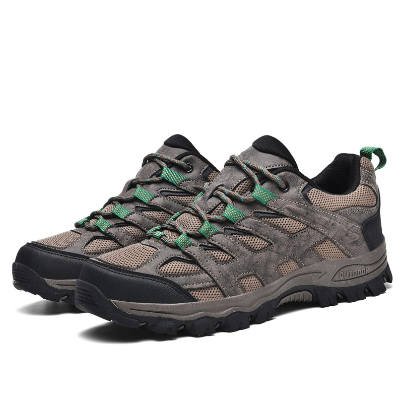 Men's Outdoor Hiking Work Boots - Slip-Resistant & Abrasion-Proof for Mountain/Construction