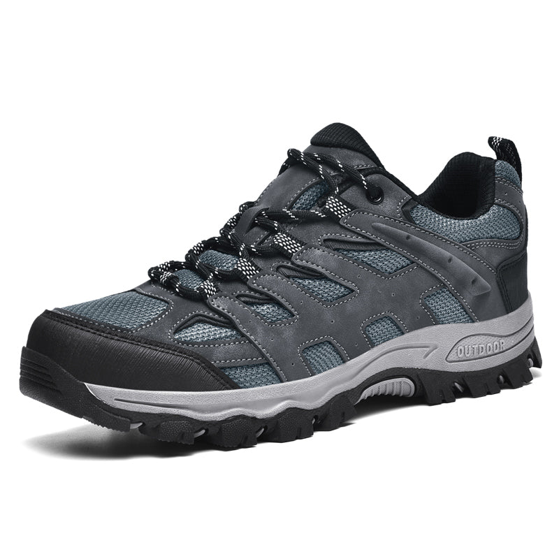 Men's Outdoor Hiking Work Boots - Slip-Resistant & Abrasion-Proof for Mountain/Construction