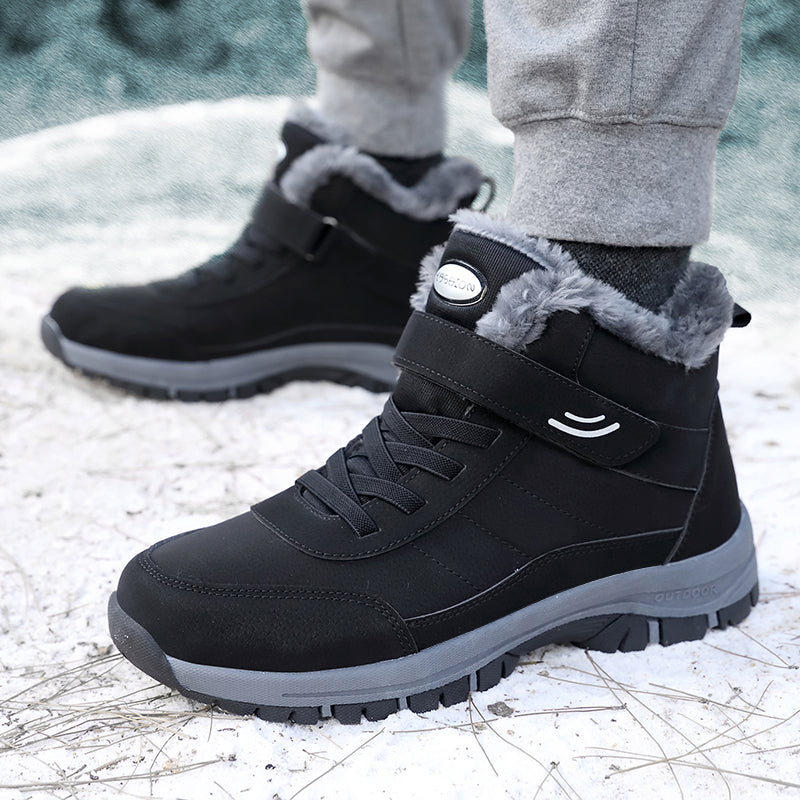 Men’s Waterproof Winter Boots | Warm Lining, Non-Slip Sole, Wide Fit
