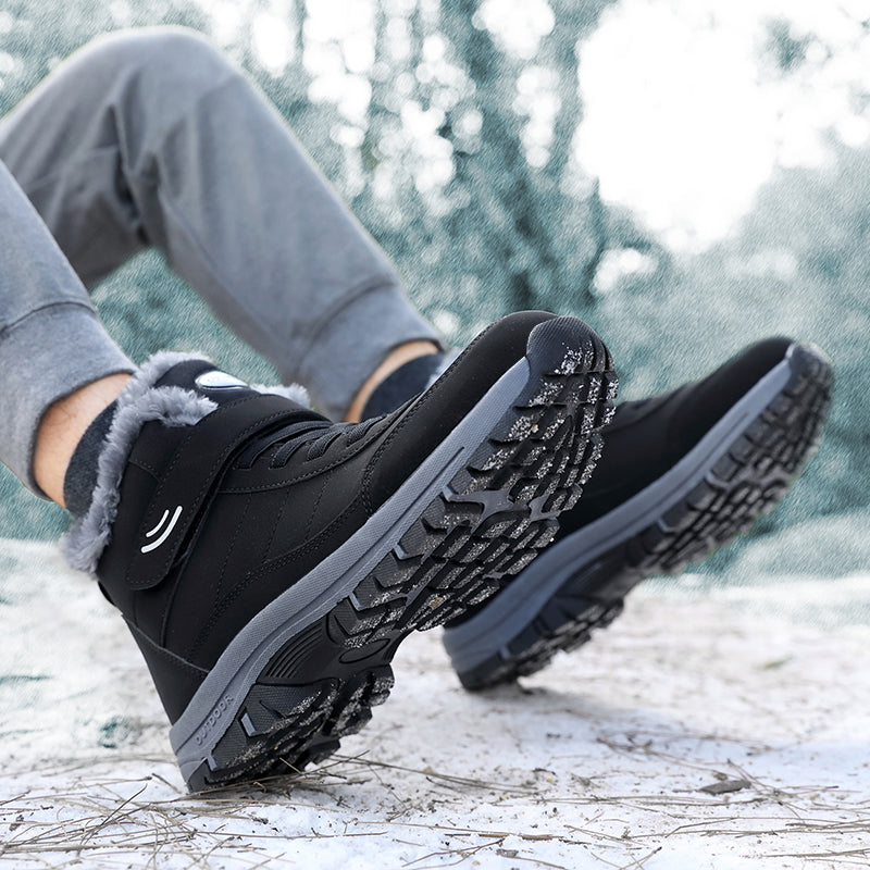 Men’s Waterproof Winter Boots | Warm Lining, Non-Slip Sole, Wide Fit