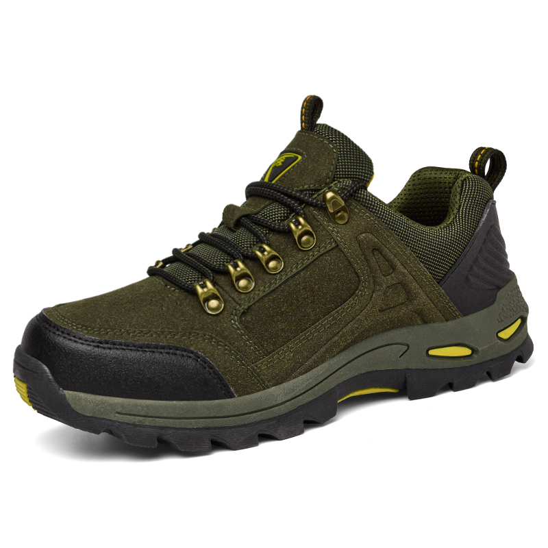 Men’s Waterproof Non-Slip Hiking & Work Shoes — Wide Fit, Arch Support