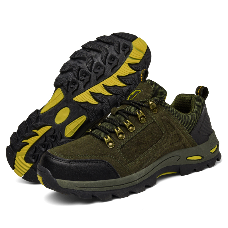 Men’s Waterproof Non-Slip Hiking & Work Shoes — Wide Fit, Arch Support