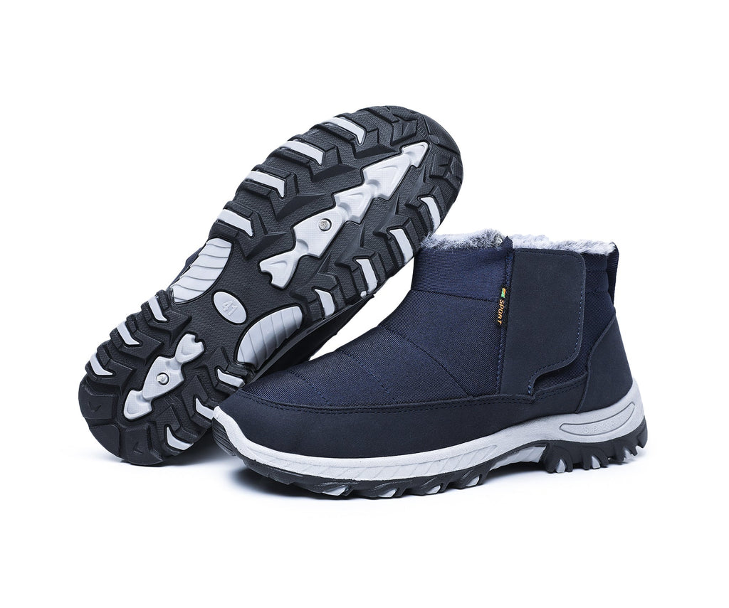 Unisex Fall/Winter Thermal-Lined Snow Boots – Waterproof, Non-Slip All-Terrain Hiking & Casual Shoes with Arch Support