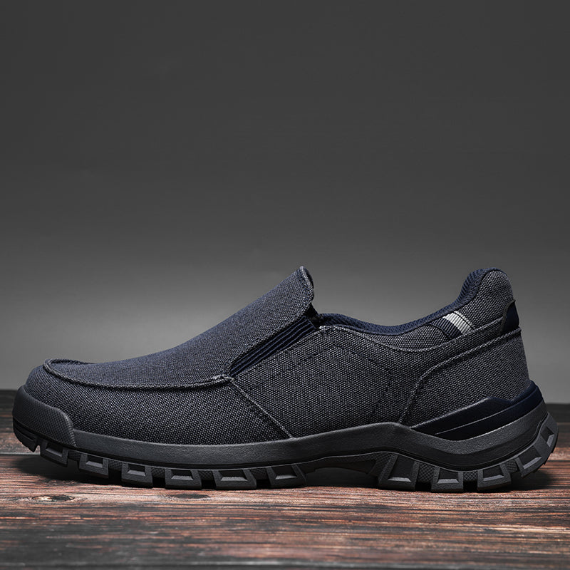 Men's Comfortable Non-Slip Pigskin Slip-On Casual Walking Shoes Outdoor Sports Shoes