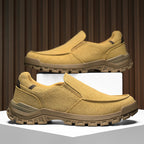 Men's Comfortable Non-Slip Pigskin Slip-On Casual Walking Shoes Outdoor Sports Shoes
