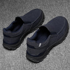 Men's Comfortable Non-Slip Pigskin Slip-On Casual Walking Shoes Outdoor Sports Shoes