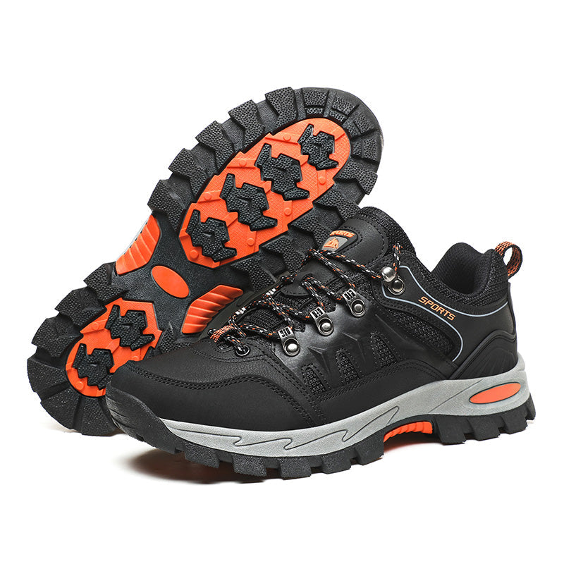 Men's Outdoor Hiking Work Boots - Slip-Resistant & Abrasion-Proof for Mountain/Construction
