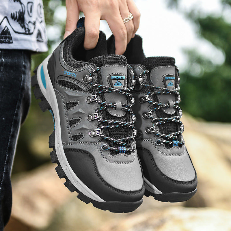 Men's Outdoor Hiking Work Boots - Slip-Resistant & Abrasion-Proof for Mountain/Construction