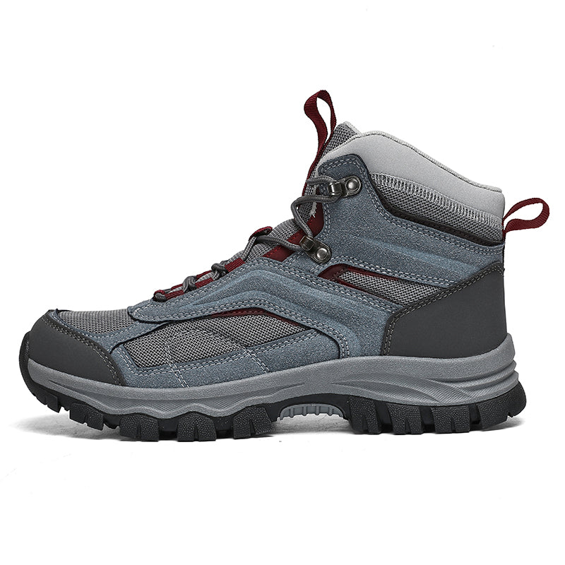 Men's Waterproof Hiking Boots - Breathable Quick-Dry Upper,Mountain Trekking & Outdoor Adventures | All-Terrain Grip & Abrasion-Proof