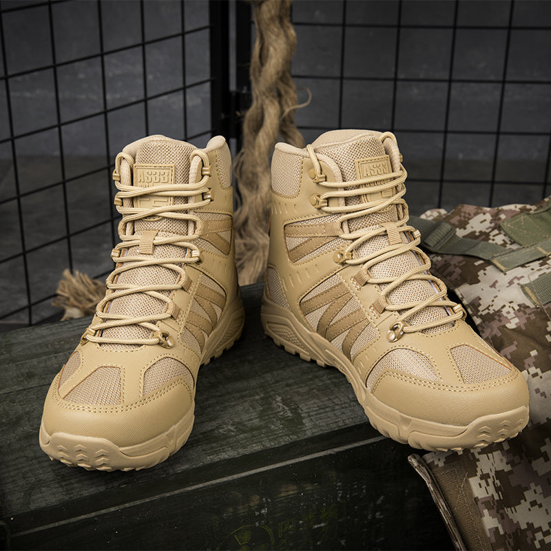 Men’s Tactical Work & Hiking Boots – High Ankle Support, Slip-Resistant, All-Day Pain Relief Comfort