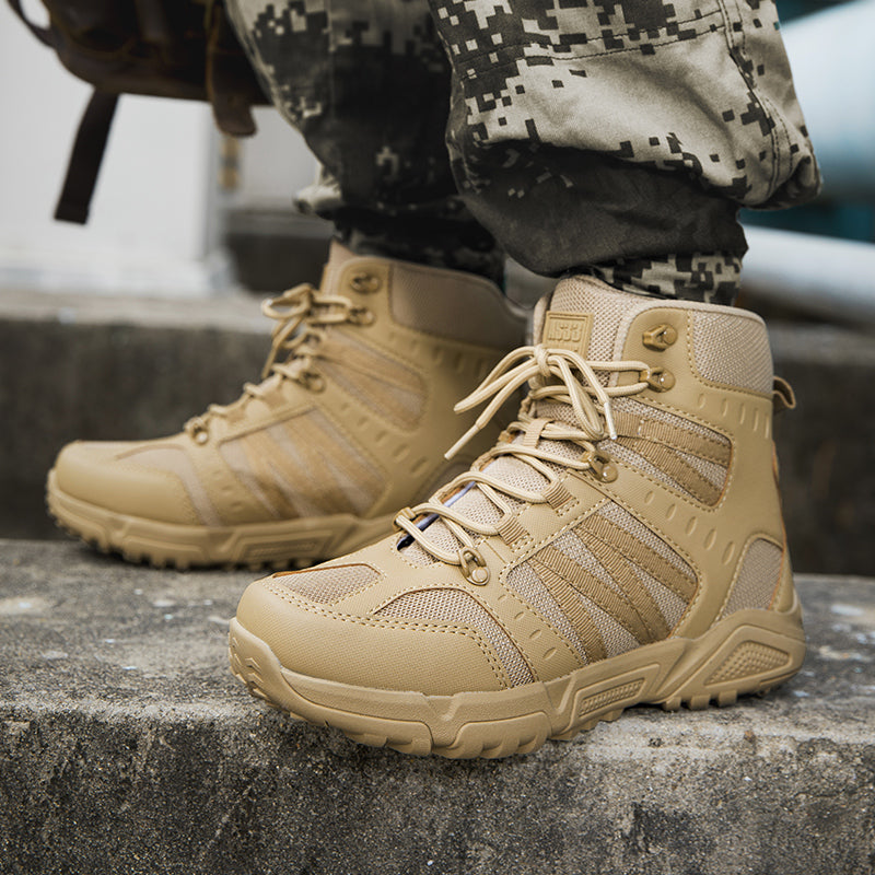 Men’s Tactical Work & Hiking Boots – High Ankle Support, Slip-Resistant, All-Day Pain Relief Comfort