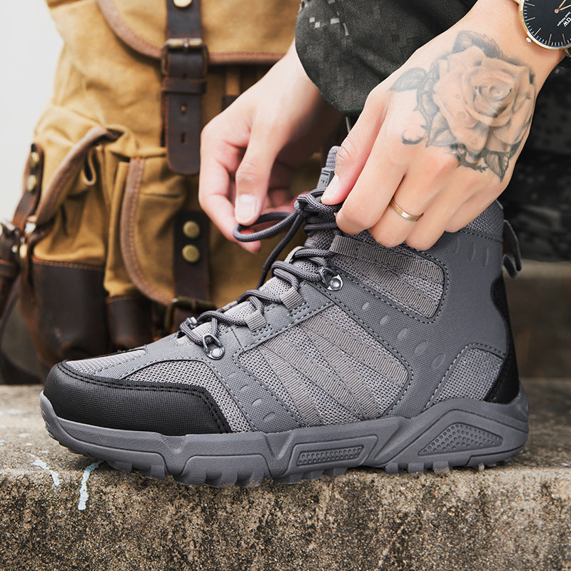 Men’s Tactical Work & Hiking Boots – High Ankle Support, Slip-Resistant, All-Day Pain Relief Comfort