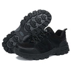 Men's Orthopedic Arch Support Wide Toe Ankle Support Hiking Shoes Waterproof Non-slip Anti-puncture Work Shoes
