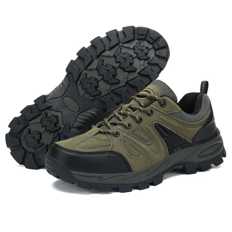 Men's Orthopedic Arch Support Wide Toe Ankle Support Hiking Shoes Waterproof Non-slip Anti-puncture Work Shoes