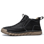 Limited Time Sale 70% OFF – Men’s Retro Leather Zip Boots Built for Comfort, Wide Toe, Arch Support, Pressure Relief, Waterproof for Every Season