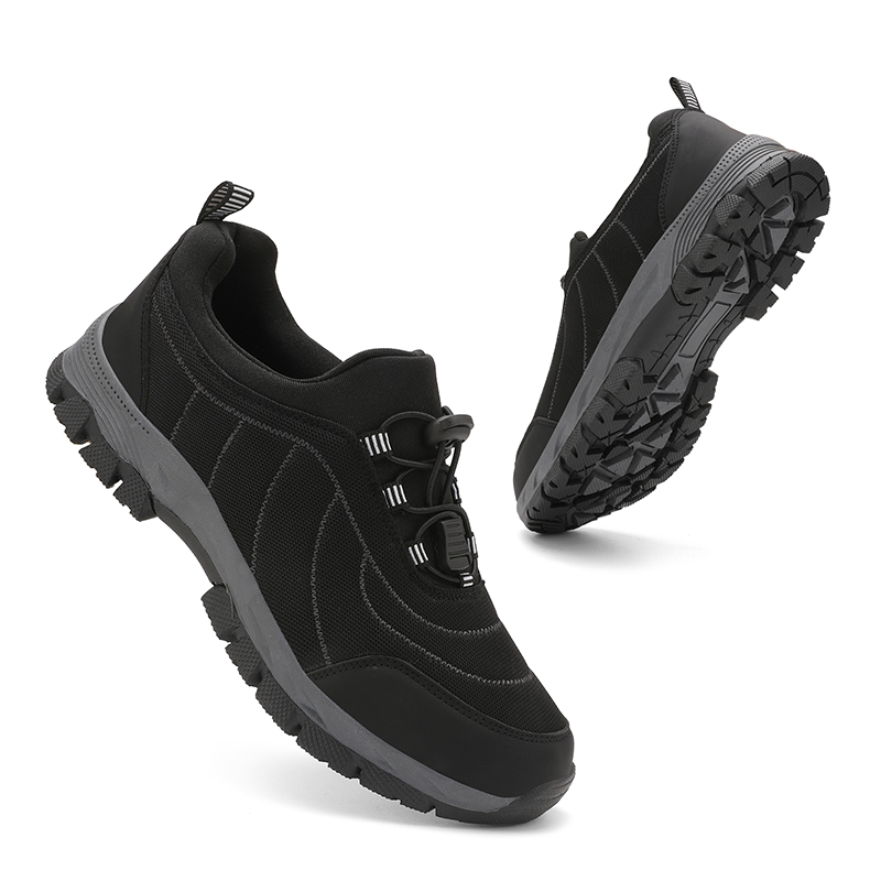 Men‘s’ Slip-On Running Walking Shoes - Zero Laces Comfort, Non-Slip Traction & Cushioned Support