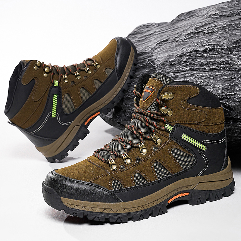 Walk Pain-Free Again — Men’s Waterproof Hiking & Work Boots with Arch Support & Wide Toe Comfort