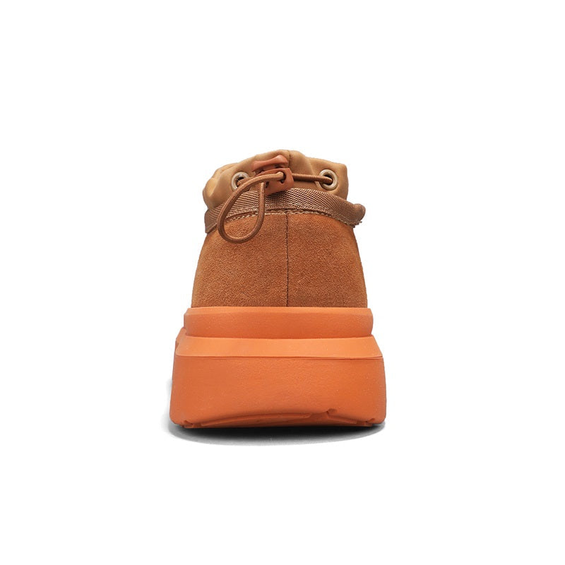Men's Winter Warmth Wool Snow Boots Waterfoor Non-Silp Cotton Boots Orthopedic Support Winter Slippers