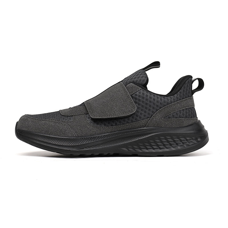 Men‘s’ Slip-On Running Walking Shoes - Zero Laces Comfort, Non-Slip Traction & Cushioned Support