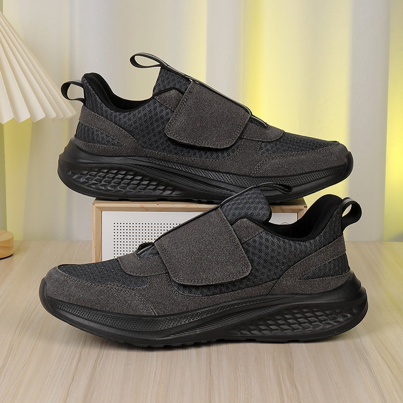 Men‘s’ Slip-On Running Walking Shoes - Zero Laces Comfort, Non-Slip Traction & Cushioned Support