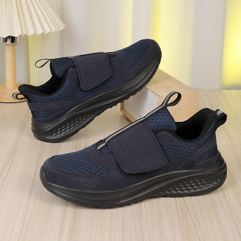 Men‘s’ Slip-On Running Walking Shoes - Zero Laces Comfort, Non-Slip Traction & Cushioned Support
