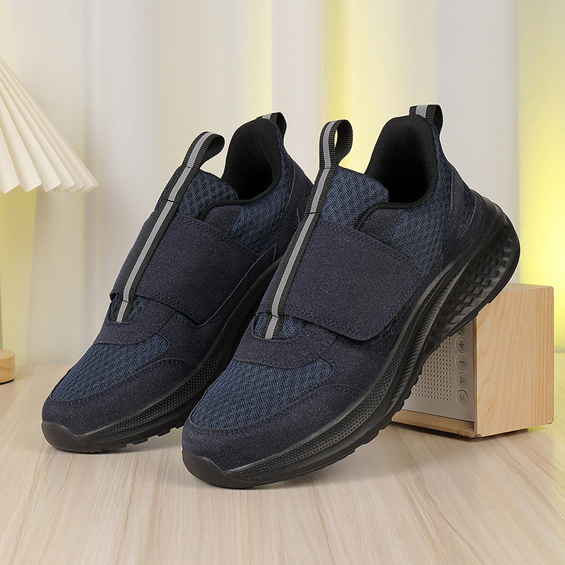 Men‘s’ Slip-On Running Walking Shoes - Zero Laces Comfort, Non-Slip Traction & Cushioned Support