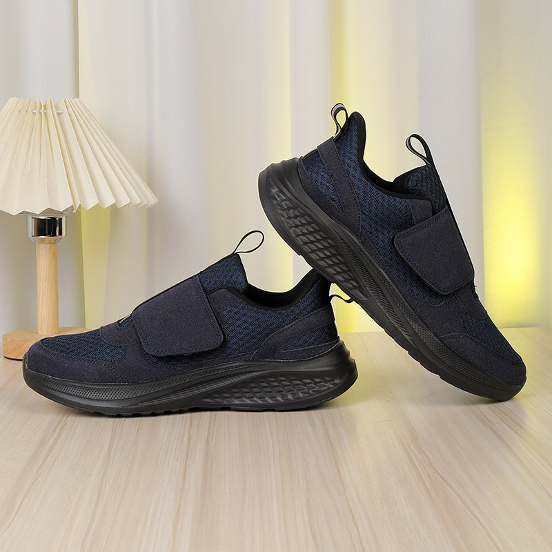 Men‘s’ Slip-On Running Walking Shoes - Zero Laces Comfort, Non-Slip Traction & Cushioned Support