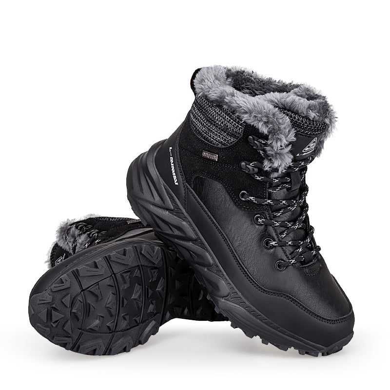 Men's Wide Fit Winter Work & Hiking Shoes – Waterproof, Steel Toe, Pain-Relief Support